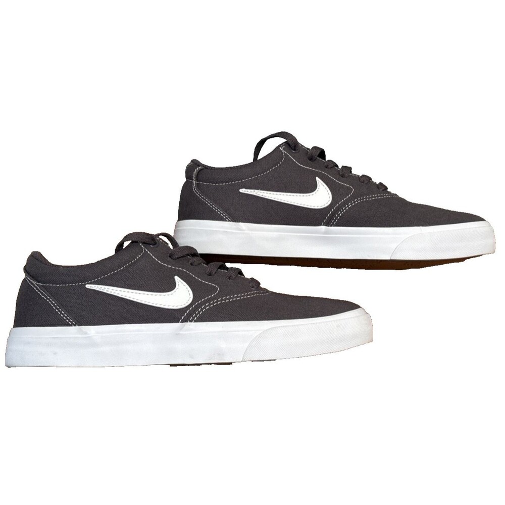 Nike SB Charge CANVAS Mens Sz 8 Thunder Grey White Skate Shoes CD6279-005 NWOB